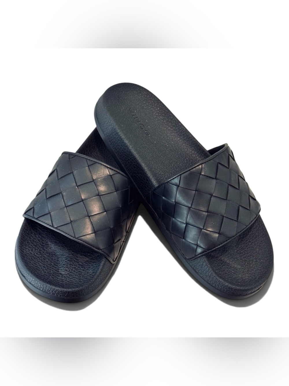 VINCE Watley Goatskin Leather Sport Slides NWOT